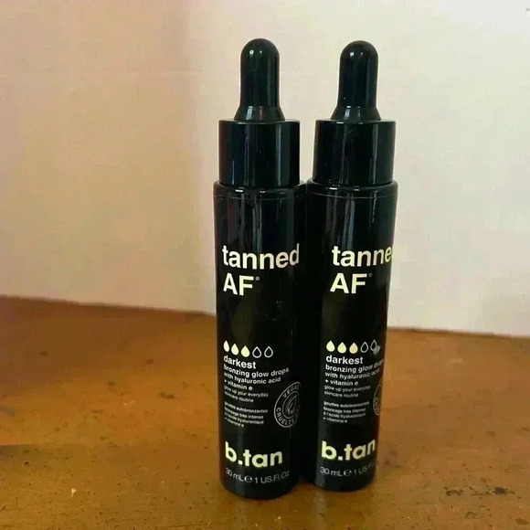 NEW get both bottles of B.Tab Tanned AF Darkest Bronzing Glow Drops - Picture 1 of 9